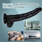 Black Realistic Dildo – 16 cm Bendable Waterproof Suction Cup Dildo — thumbnail 5 of 12