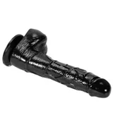 Black Realistic Dildo – 16 cm Bendable Waterproof Suction Cup Dildo — thumbnail 7 of 12