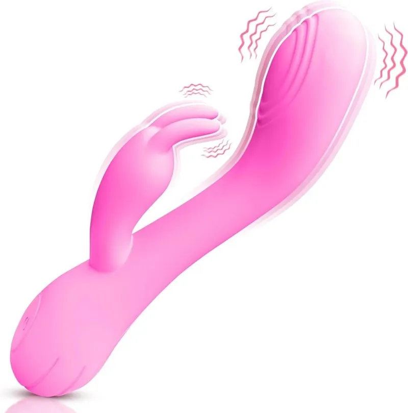 Dual Motor Rabbit Vibrator – 18.6 cm Pink G-Spot & Clitoral Vibrator — image 5 of 8