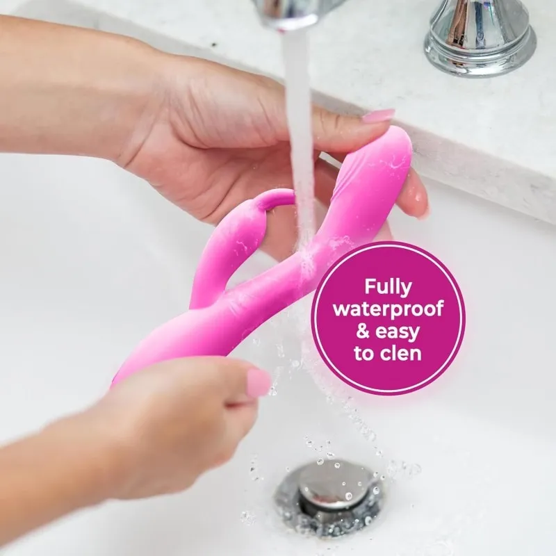 Dual Motor Rabbit Vibrator – 18.6 cm Pink G-Spot & Clitoral Vibrator — image 6 of 8