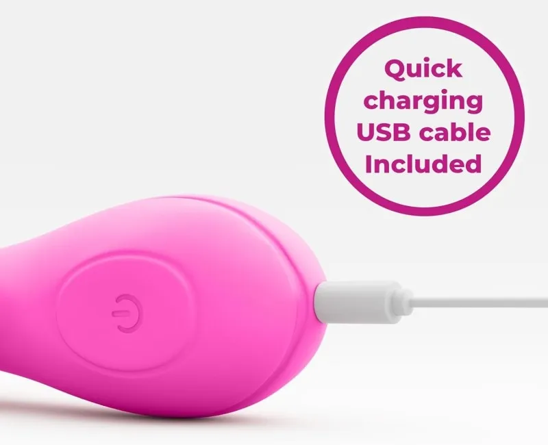 Dual Motor Rabbit Vibrator – 18.6 cm Pink G-Spot & Clitoral Vibrator — image 7 of 8