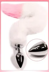 Fox Tail Anal Plug Set — 16 in Tail, 2.8 in Plug — thumbnail 1 of 3