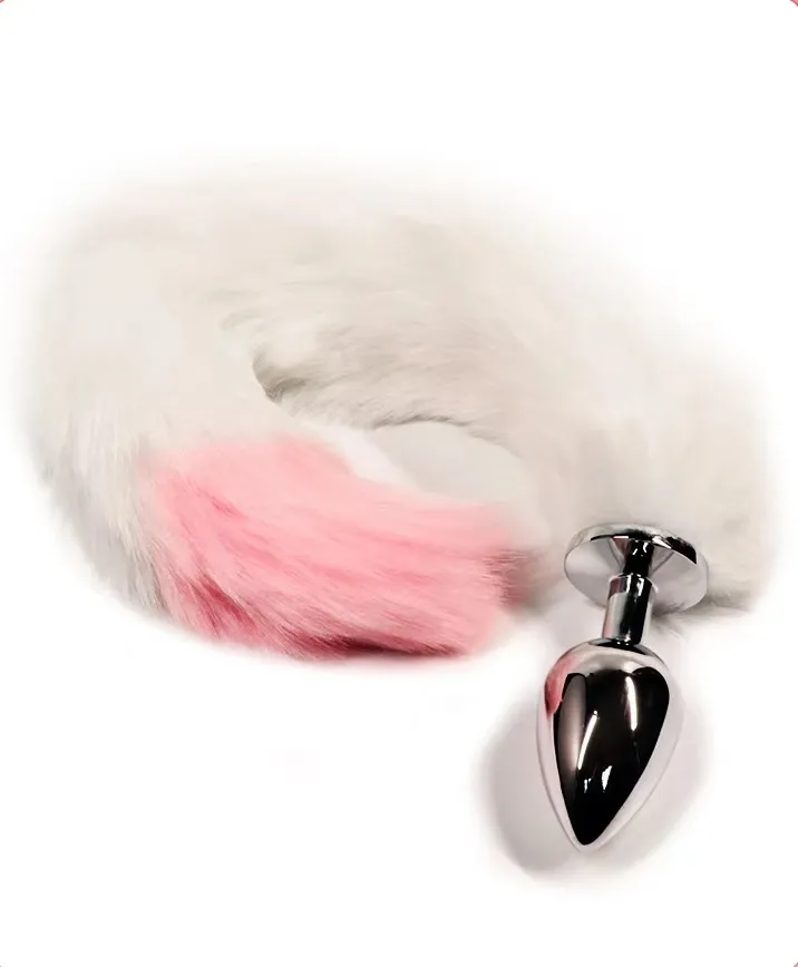 Fox Tail Anal Plug Set — 16 in Tail, 2.8 in Plug — image 3 of 3