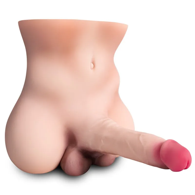Male Torso Doll – 2.7 kg Half-Body Doll with 360° Bendable Dildo