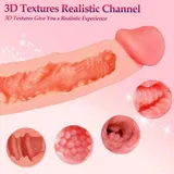 Realistic Cock Extender Sleeve – 21 cm Hollow Flesh-Tone Girth Sleeve — thumbnail 3 of 6
