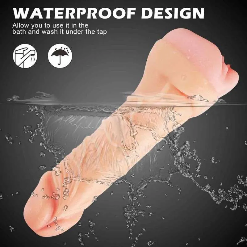 Realistic Cock Extender Sleeve – 21 cm Hollow Flesh-Tone Girth Sleeve — image 6 of 6