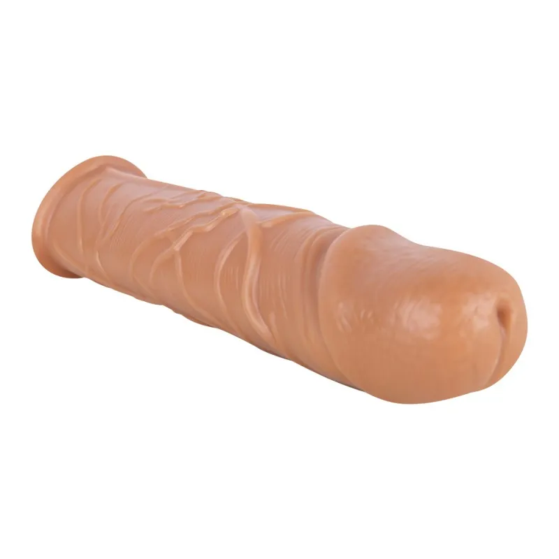 Realistic Penis Sleeve – 18 cm Hollow Flesh-Tone Sleeve with Firm Tip — image 4 of 7