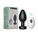 Rechargeable Crystal-Base Anal Plug with Remote — thumbnail 2 of 5