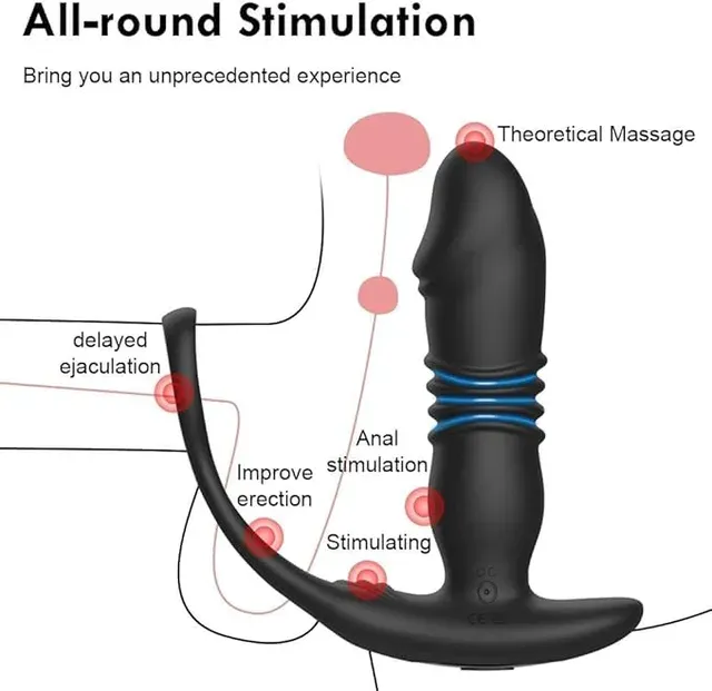 Remote Thrusting and Vibrating Plug with Dual Rings — image 3 of 19