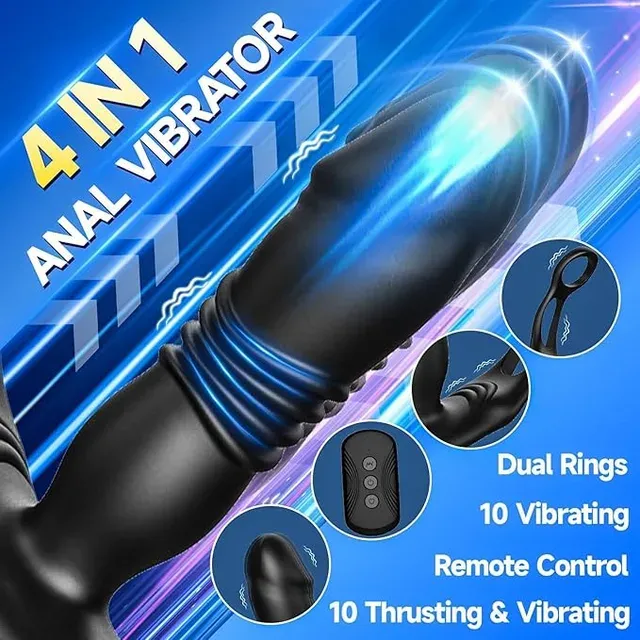 Remote Thrusting and Vibrating Plug with Dual Rings — image 18 of 19