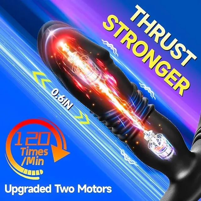 Remote Thrusting and Vibrating Plug with Dual Rings — image 19 of 19
