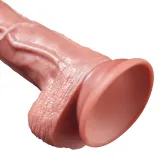 Thrusting and Vibrating Silicone Dildo with Heating — thumbnail 3 of 12