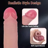 Veined Penis Extension Sleeve – 16 cm Smooth Flesh-Tone Sleeve, 65 g — thumbnail 4 of 13