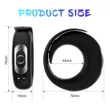 Silicone Vibrating Cock Ring with One-Button Control — thumbnail 3 of 4
