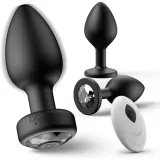 Wireless Crystal-Base Anal Plug — 9 cm, 10 Modes — thumbnail 1 of 7